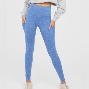 Aerie size Small, Blue Off-line Hugger leggings, NWT